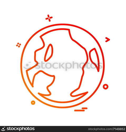 Globe icon design vector