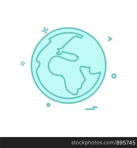 Globe icon design vector