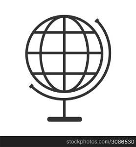 Globe icon. Earth illustration symbol. Sign planet map vector.