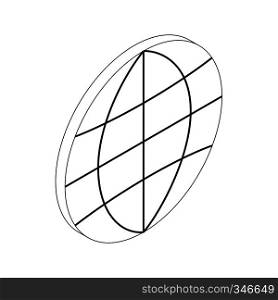 Globe icon in isometric 3d style isolated on white background. Globe icon, isometric 3d style