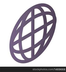 Globe icon. Isometric of globe vector icon for web design isolated on white background. Globe icon, isometric style
