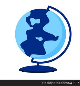 Globe icon. Planet concept. Earth symbol. Flat vector illustration isolated on white background. Globe icon. Planet concept. Earth symbol. Flat vector illustration