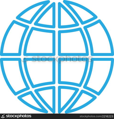 Globe icon sign symbol design