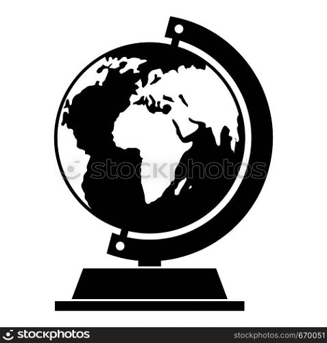 Globe icon. Simple illustration of globe vector icon for web. Globe icon, simple style.
