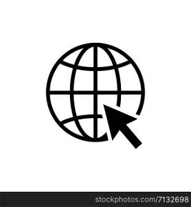 Globe icon trendy