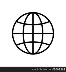 globe icon vector design template simple and clean