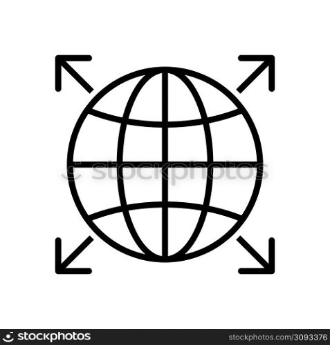 globe icon vector design template simple and clean