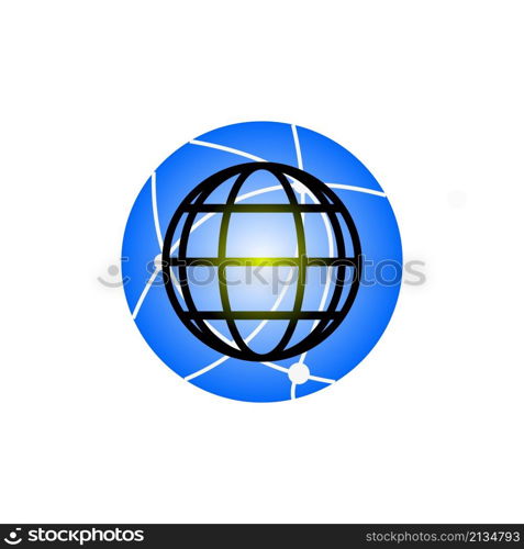 globe icon vector design templates white on background