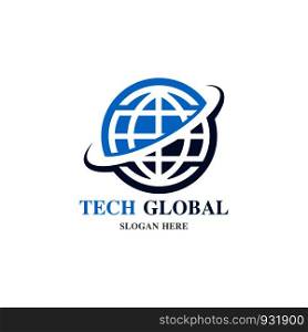 globe illustration logo and symbol vector