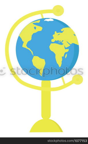 Globe, illustration, vector on white background.