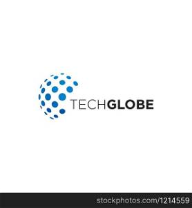 Globe Logo Design related to global industries, technology and international business