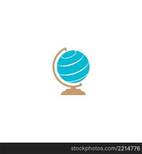 globe logo vector illustration design template background