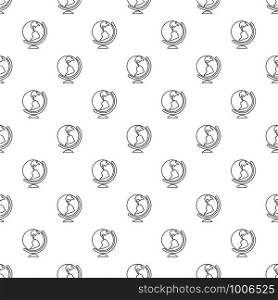 Globe pattern vector seamless repeating for any web design. Globe pattern vector seamless