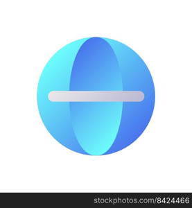 Globe pixel perfect flat gradient two-color ui icon. Choose language. Software settings. Translation. Simple filled pictogram. GUI, UX design for mobile application. Vector isolated RGB illustration. Globe pixel perfect flat gradient two-color ui icon