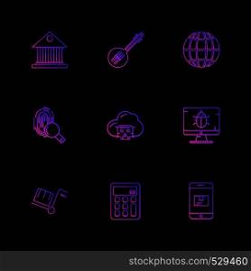 globe , search , calculator , search , monitor ,internet , technology , tags , arrows , travel , search , globe, world, home , time , icon, vector, design, flat, collection, style, creative, icons