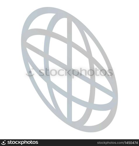 Globe sign icon. Isometric of globe sign vector icon for web design isolated on white background. Globe sign icon, isometric style