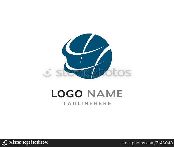 globe tech ilustration logo vector template