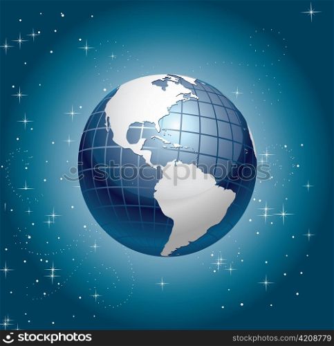 globe with background