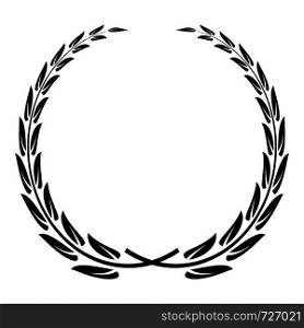 Glory wreath icon. Simple illustration of glory wreath vector icon for web. Glory wreath icon, simple style