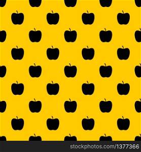 Glossy apple pattern seamless vector repeat geometric yellow for any design. Glossy apple pattern vector