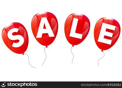 Glossy Balloons Sale Concept of Discount. Vector Illustration. EPS10. Glossy Balloons Sale Concept of Discount. Vector Illustration.