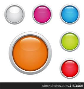 glossy buttons
