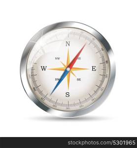 Glossy Compass. Vector Illustration.