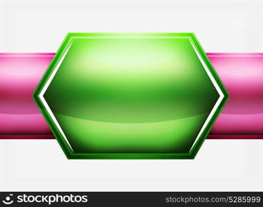 Glossy glass shapes abstract background. Glossy glass shapes abstract background, vector