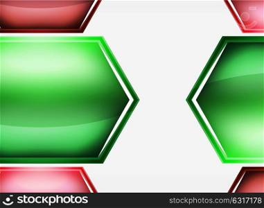Glossy glass shapes abstract background. Glossy glass shapes abstract background, vector