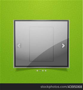 Glossy screen ad vector design