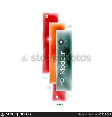 Glossy stripes business infographics.. Glossy stripes business infographics. Shiny modern geometric info box banner. Glass style vector illustration template. Abstract background