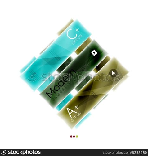 Glossy stripes business infographics.. Glossy stripes business infographics. Shiny modern geometric info box banner. Glass style vector illustration template. Abstract background