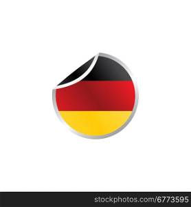 glossy theme germany national flag. shiny glossy theme national flag vector art illustration