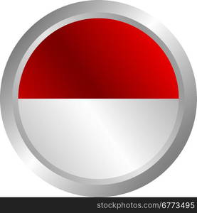 glossy theme indonesia national flag. shiny glossy theme national flag vector art illustration