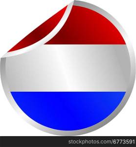 glossy theme netherlands national flag. shiny glossy theme national flag vector art illustration