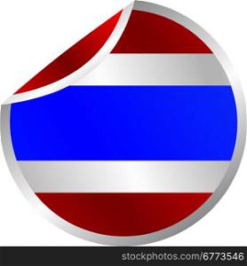 glossy theme thailand national flag. shiny glossy theme national flag vector art illustration