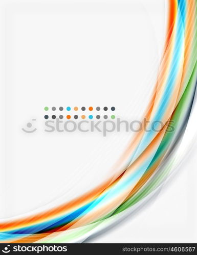 Glossy translucent wave vector template, line pattern