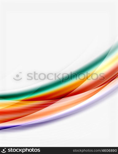 Glossy translucent wave vector template, line pattern