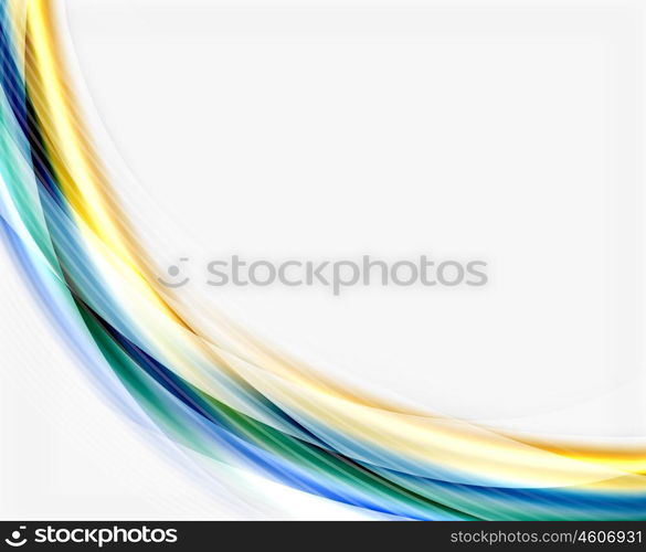 Glossy translucent wave vector template, line pattern