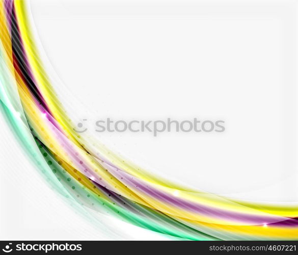 Glossy translucent wave vector template, line pattern