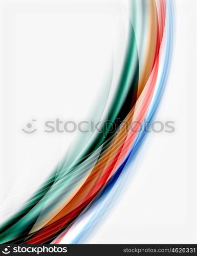 Glossy translucent wave vector template, line pattern