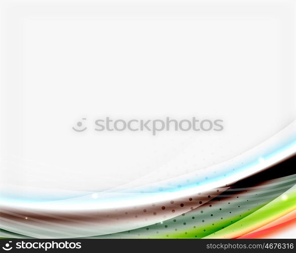 Glossy translucent wave vector template, line pattern