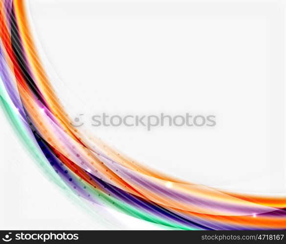 Glossy translucent wave vector template, line pattern
