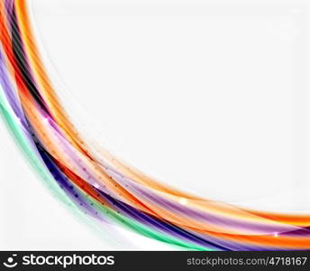 Glossy translucent wave vector template, line pattern