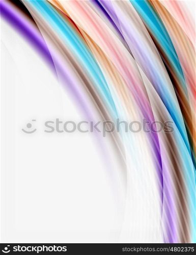 Glossy wave on white space. Glossy wave on white space. Business message or slogan background