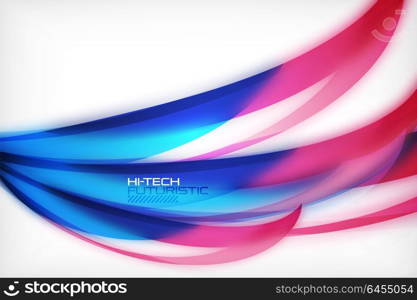 Glossy wave vector background. Glossy wave vector background, vector wavy line with light effects and texture, digital hitech futuristic template. Vector illustration