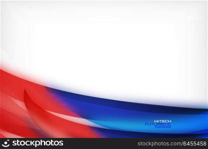 Glossy wave vector background. Glossy wave vector background, vector wavy line with light effects and texture, digital hitech futuristic template. Vector illustration
