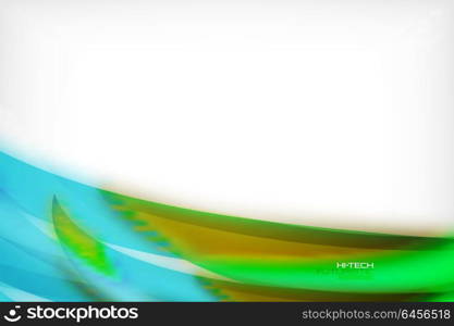 Glossy wave vector background. Glossy wave vector background, vector wavy line with light effects and texture, digital hitech futuristic template. Vector illustration