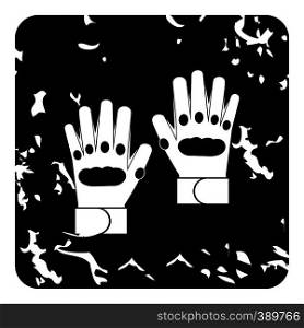 Glove icon. Grunge illustration of glove vector icon for web. Glove icon, grunge style