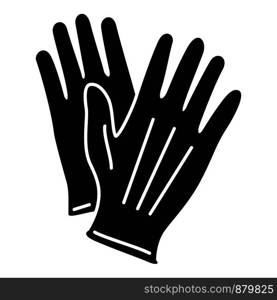 Glove icon. Simple illustration of glove vector icon for web. Glove icon, simple style